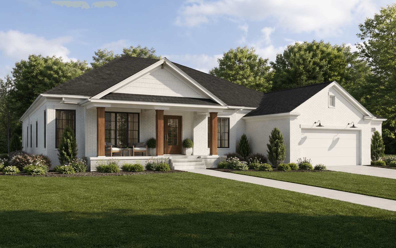 Placeholder rendering of a ranch-style Summers Corner home concept